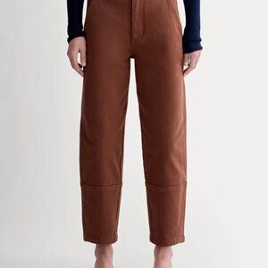 NWT Everlane Utility Barrel Pant in Rosewood / Rust / Terracotta / Red-Brown